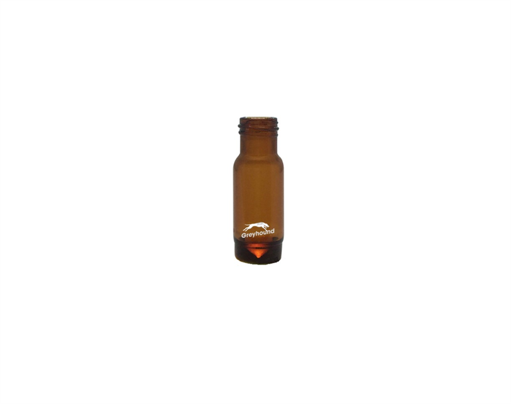 Picture of 1.1mL Screw Top Wide Mouth High Recovery Vial, Amber Glass, 9mm Thread